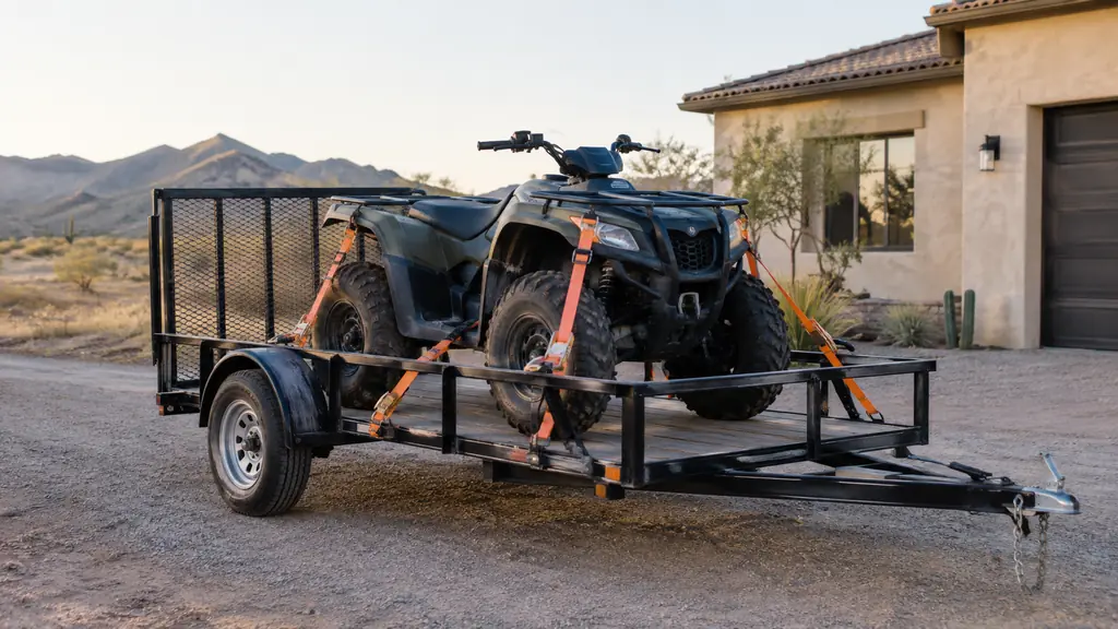How to Tie Down Your ATV for Trailer Hauling So It Never Shifts